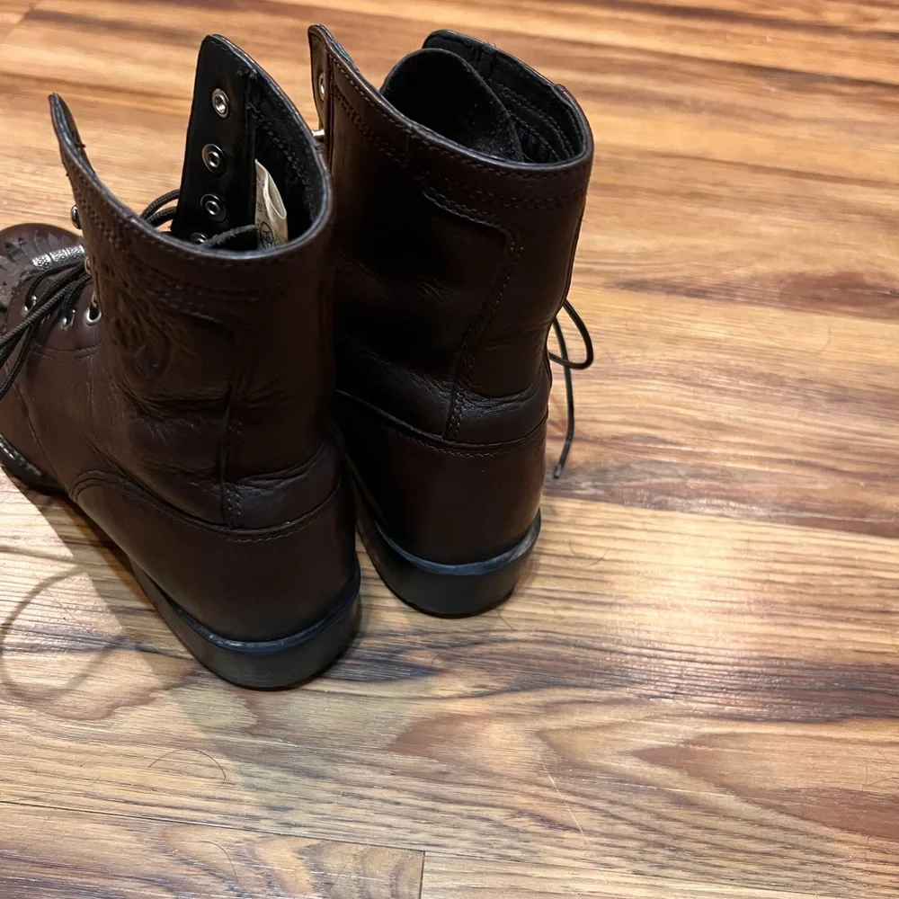 Ariat Heritage Lacer Women’s Boots 6 B Distressed Brown Leather Western - Picture 4 of 6